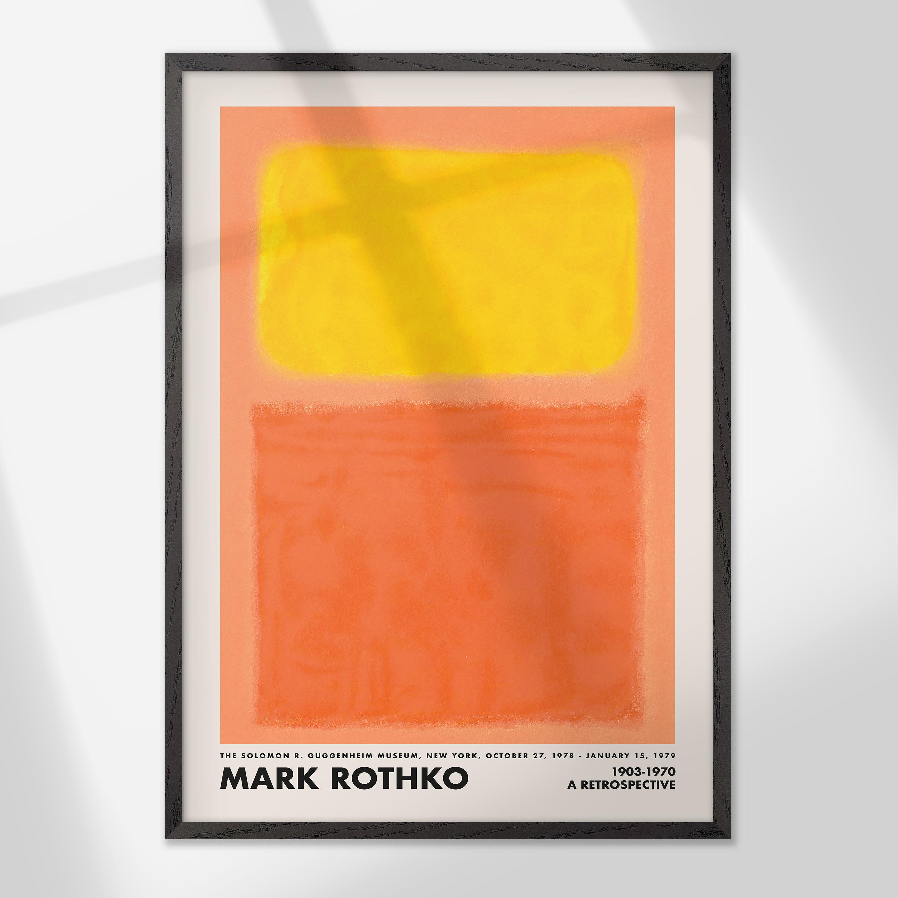 マーク・ロスコ ウォールアート3点セット、ロスコ レッド