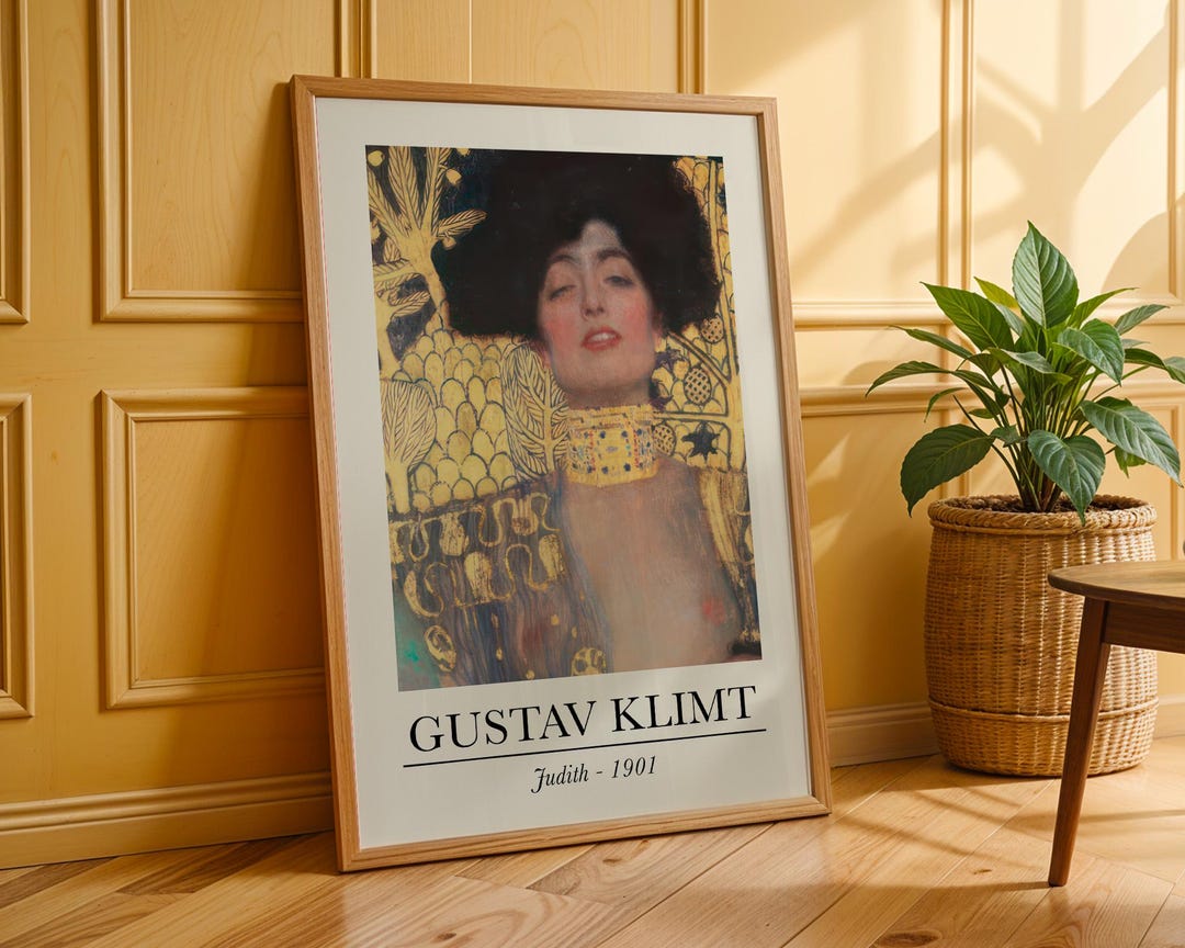 Pegatina «Gustav Klimt: Judith y la cabeza de Holofernes detalle» de