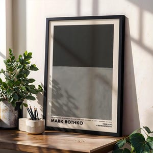 アートポスター マーク・ロスコ Black and grey stripes アートポスター マーク・ロスコ Black and grey stripes - メルカリ