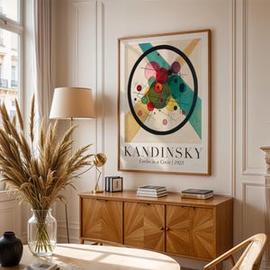 Wassily Kandinsky Gewebe Print, Kandinsky Poster, Kandinsky Wall Art, Abstract Modern Art, Art Reproduction, Wall Decor,  Popular Sizes