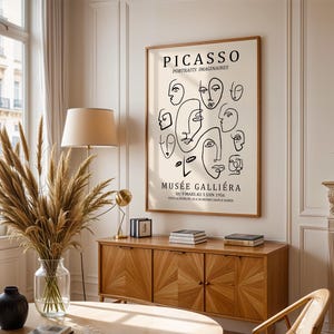 Pablo Picasso Portraits Imaginaires Print, Picasso Poster, Picasso Wall Art, Abstract Modern Art, Minimalist Gift, Ideal Home Decor