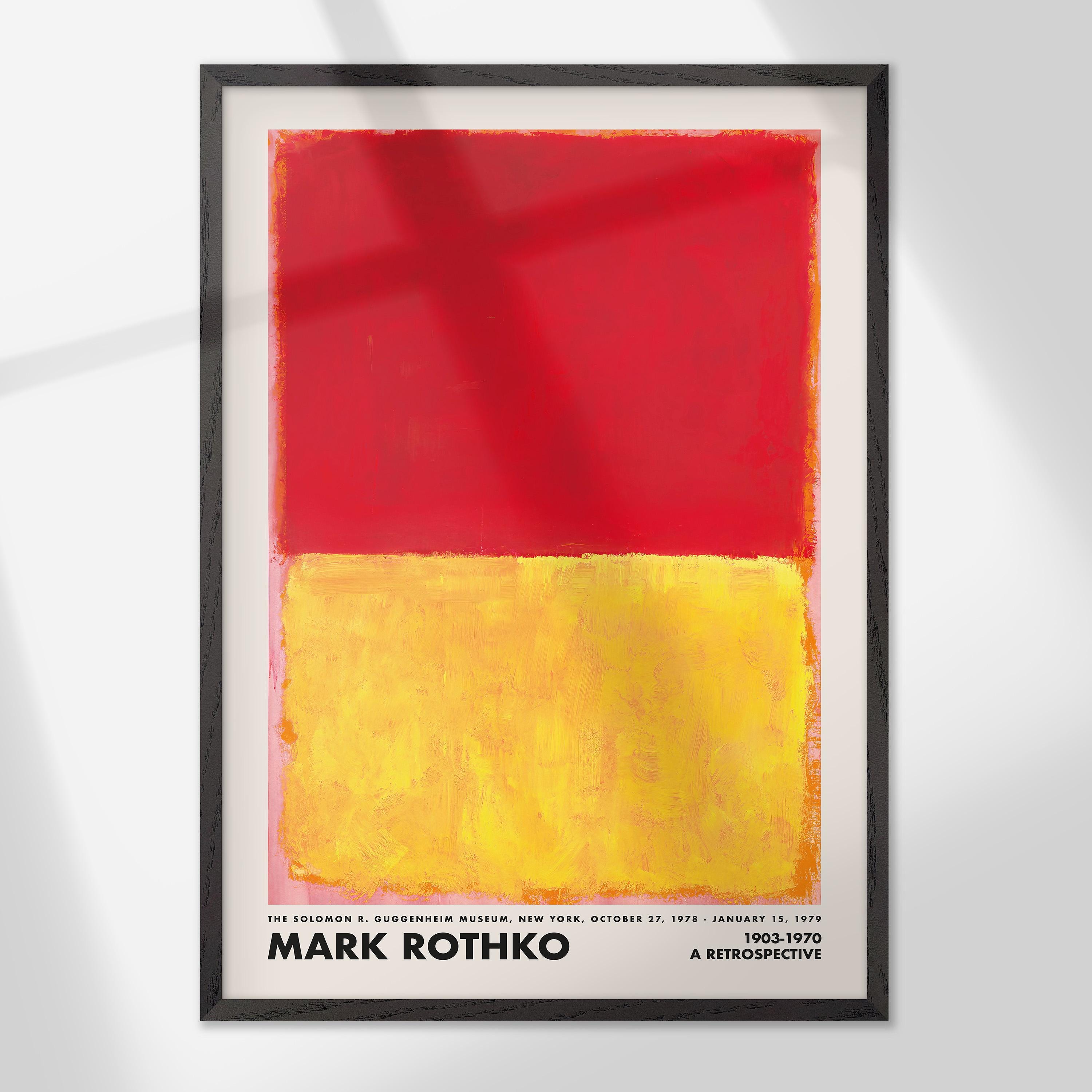 マーク・ロスコ ウォールアート3点セット、ロスコ レッド