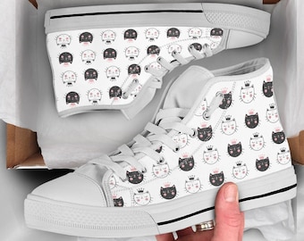 converse cat print