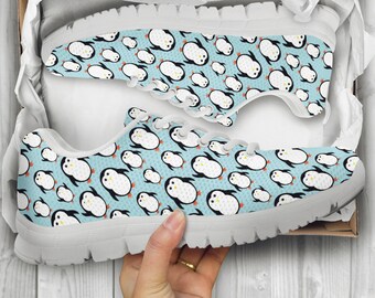 penguin print shoes
