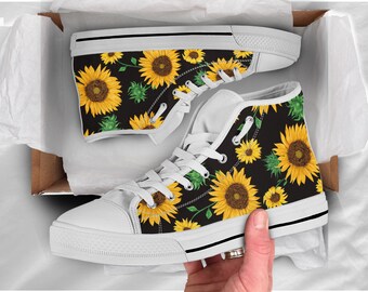 sunflower converse high tops