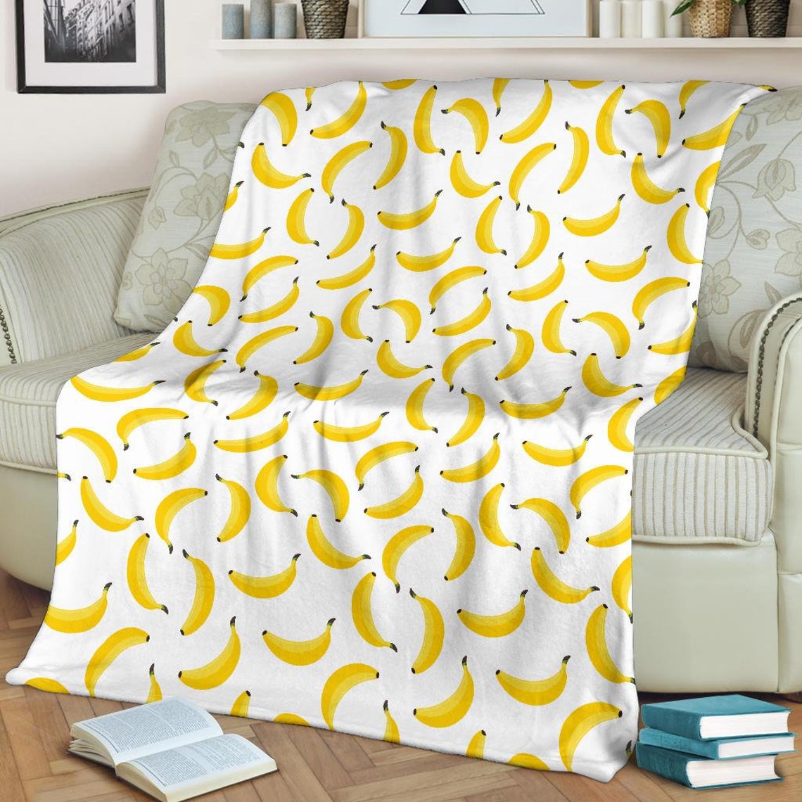 Banana Blanket Banana Throw Blanket Banana Fleece Blanket Etsy