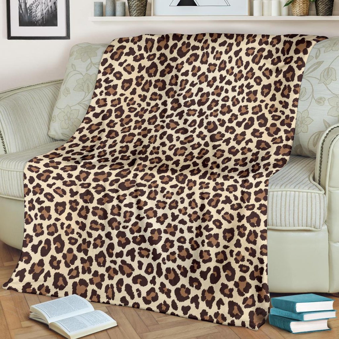 Leopard Blanket Leopard Throw Blanket Leopard Fleece Etsy