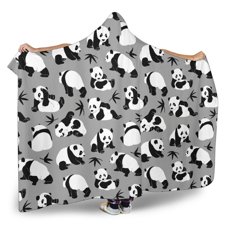 Download Cool Panda Hooded Blanket Cool Panda Blanket Soft Blanket ...