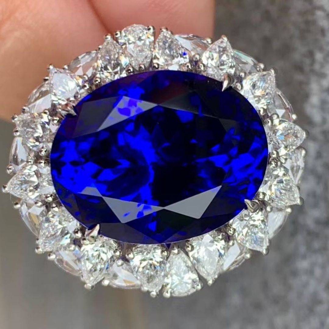That's Amazing Royal Blue Tanzanite Ring Vintage and - Etsy