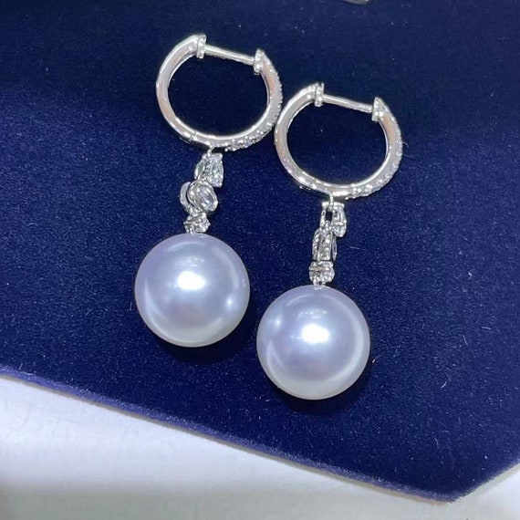 Pearl earrings set shop in silver