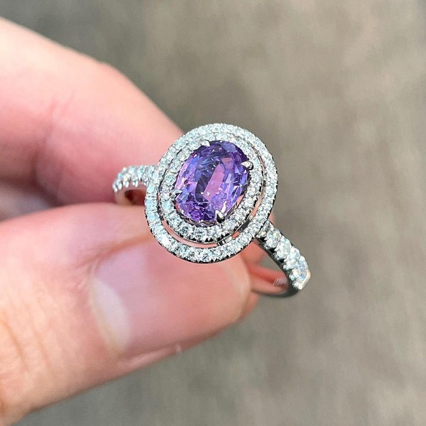 Beautiful purple Sapphire Ring Purple Sapphire Ring 925 Sterling Silver Ring purple Sapphire Ring engagement ring wedding ring.