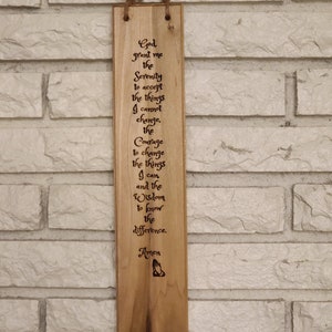 Serenity Prayer Plaque
