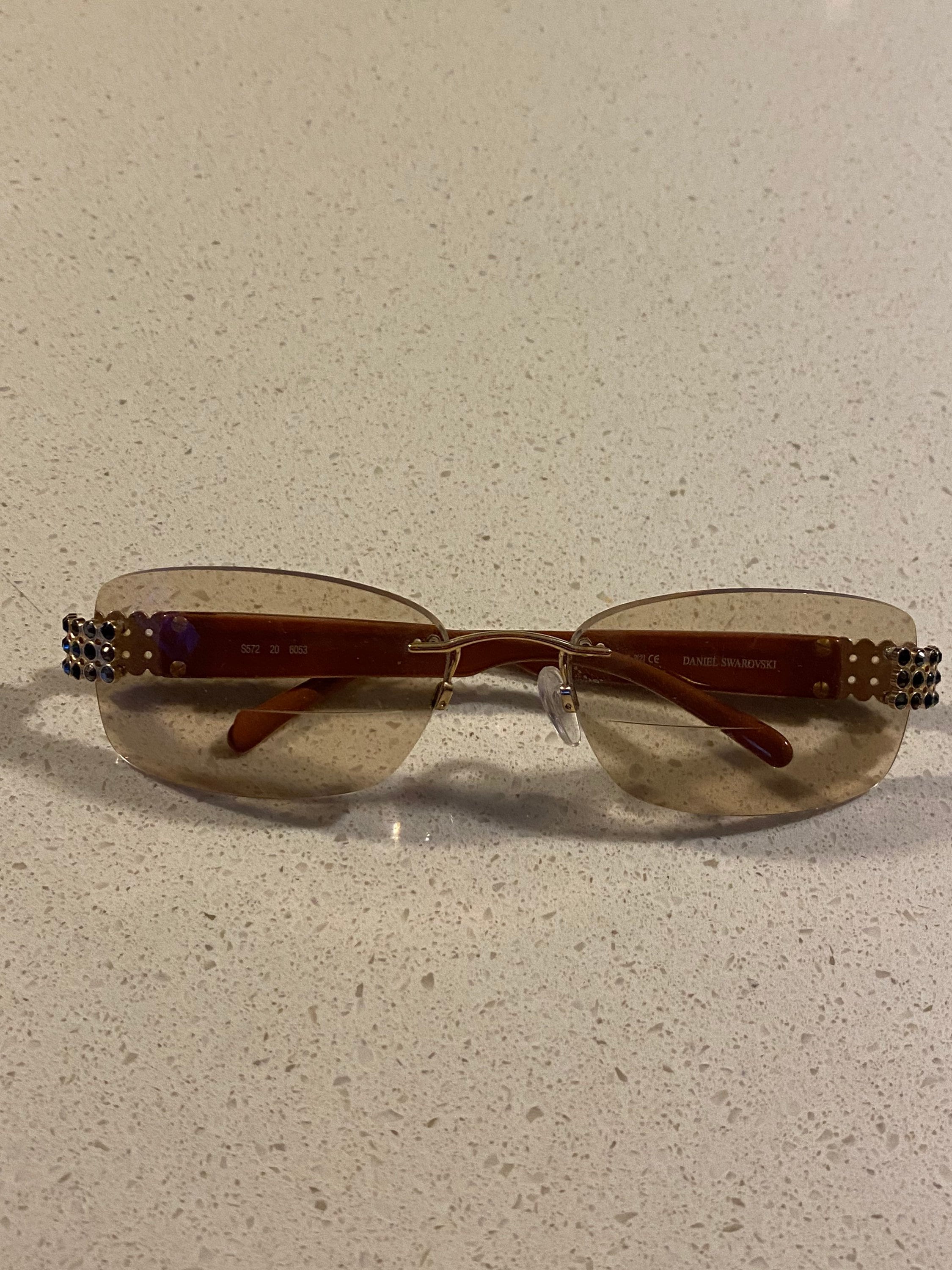 Swarovski hotsell rimless glasses