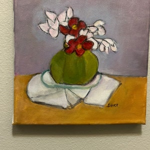 floral painting, flower still life, original oil painting, painting on canvas