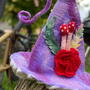 Handmade FELT HATS   Funky Hippy Boho Festival  Fancy  Dress Hat Cap