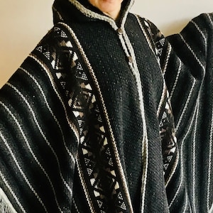 Handwoven Wool Poncho: South American Fair Trade Cape
