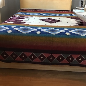 King Size Alpaka Wolldecke: Wendedecke