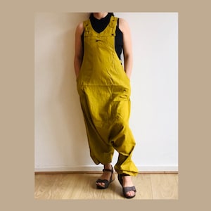 Organic Cotton Boho Dungarees Jumpsuit: Himalayan Made Overalls