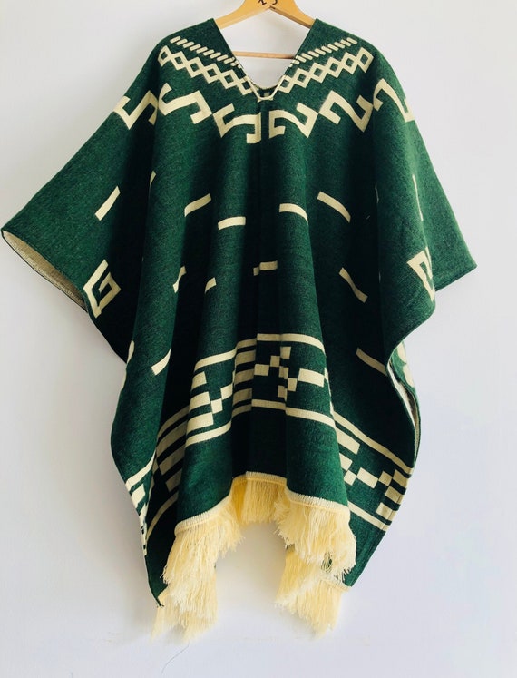 Wool serape poncho hotsell