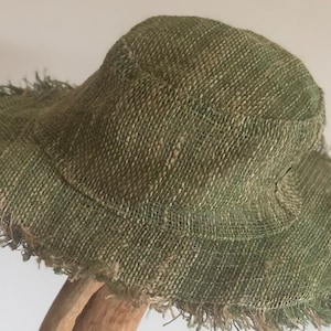 Unisex Hemp Cotton -Wire Rim- Festival- Summer- Hippie Hat- Hand Made In Nepal