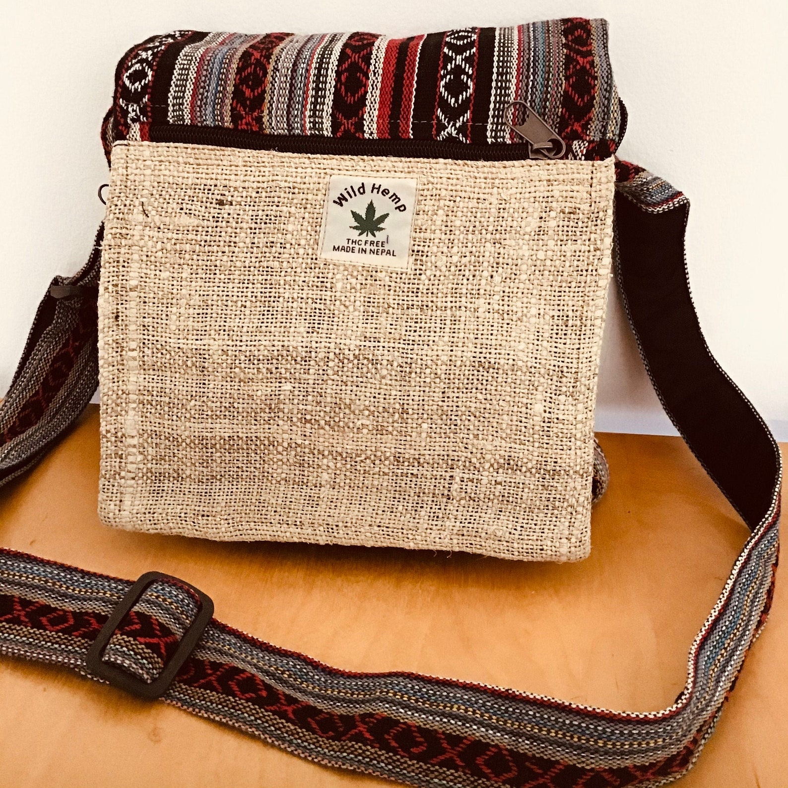 Hemp & Cotton Messenger Bag Eco Friendly Ethnic Ipad Etsy
