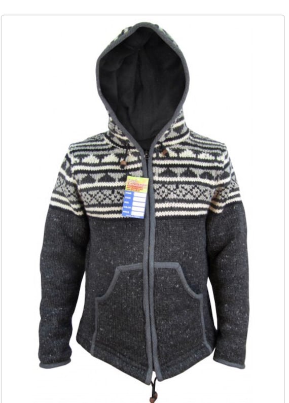 Sheep Wool Men's Fleece Lined Hippy 