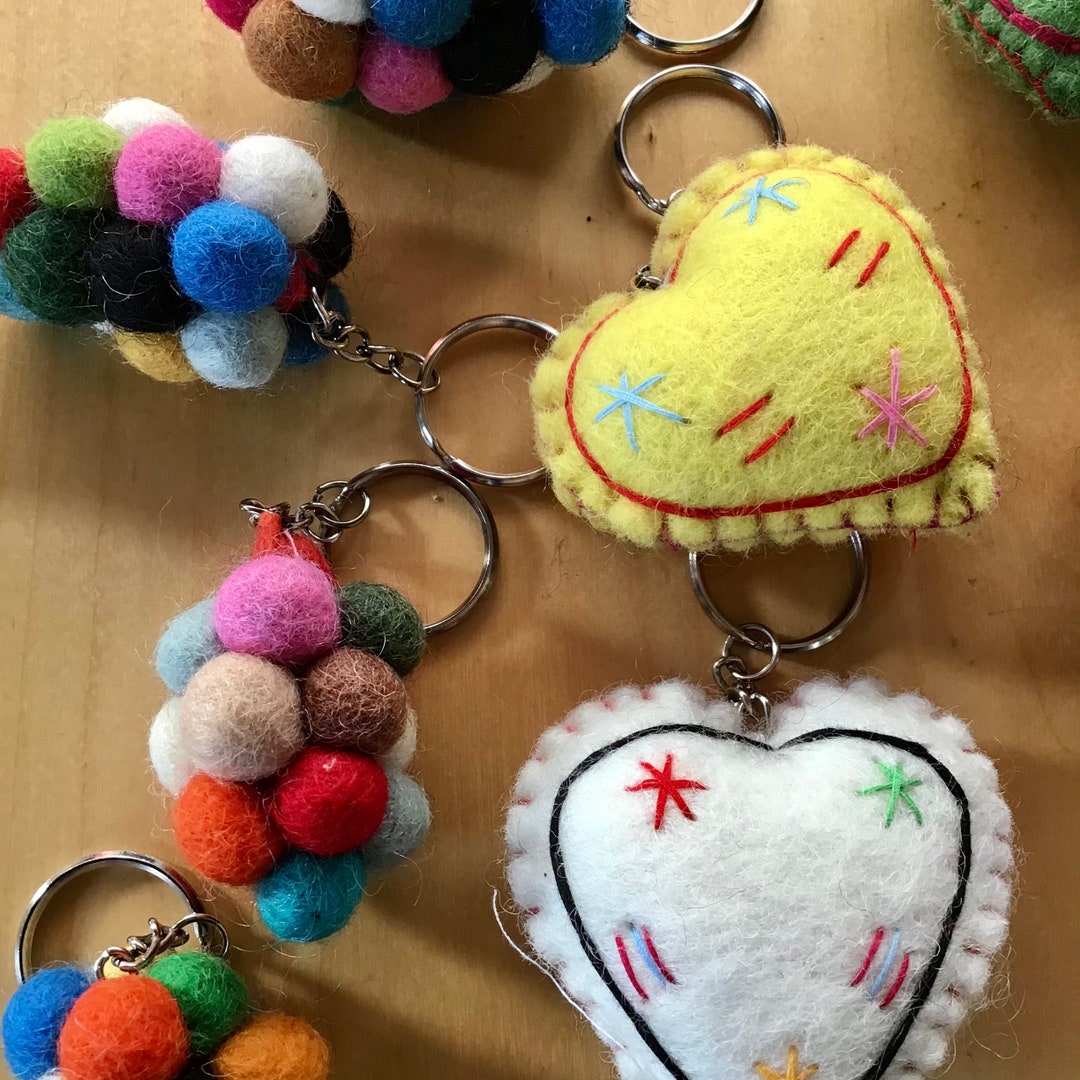 How To Make a Pom Pom Key Ring - & Other Things