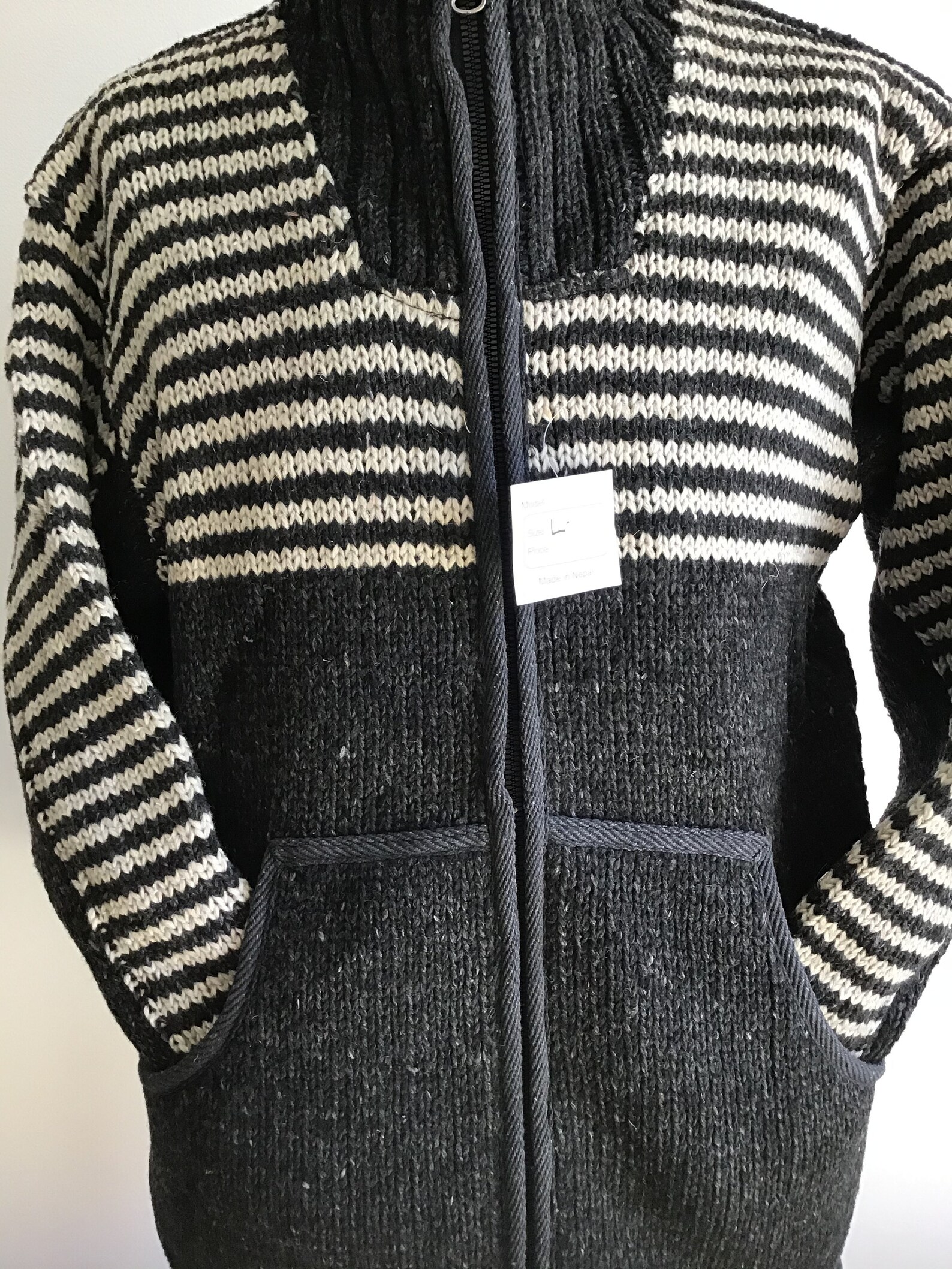 Recycle Yak Wool Men's Fleece Lined Pullover Jumper Etsy