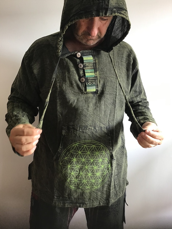 Stonewashed Flower of Life Hoodie Stonewashed Flower of Life Hoodie