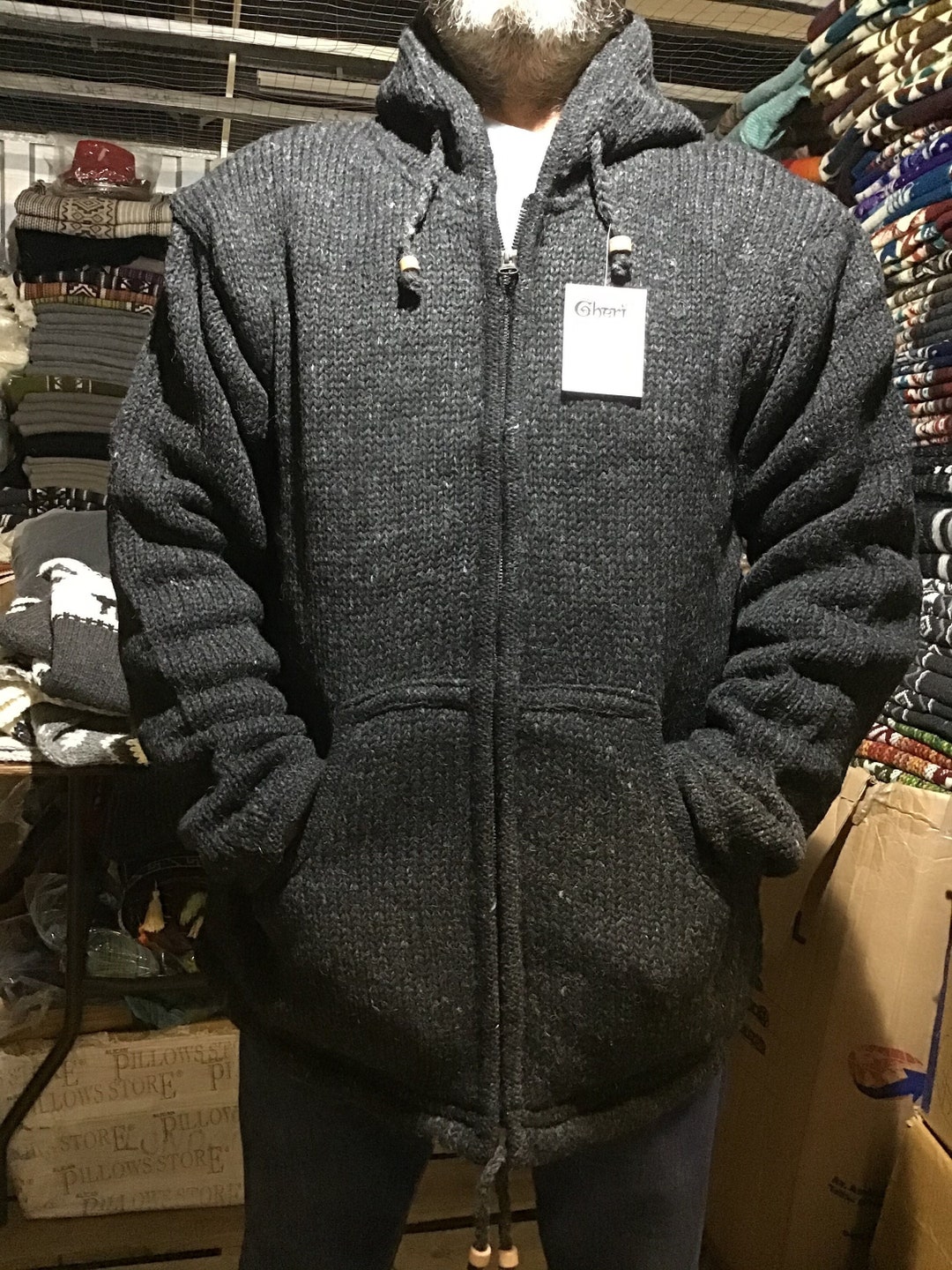 Snow Peak yamai Yak Pile Cardigan size 2 Snow Peak yamai Yak Pile Cardigan size 2