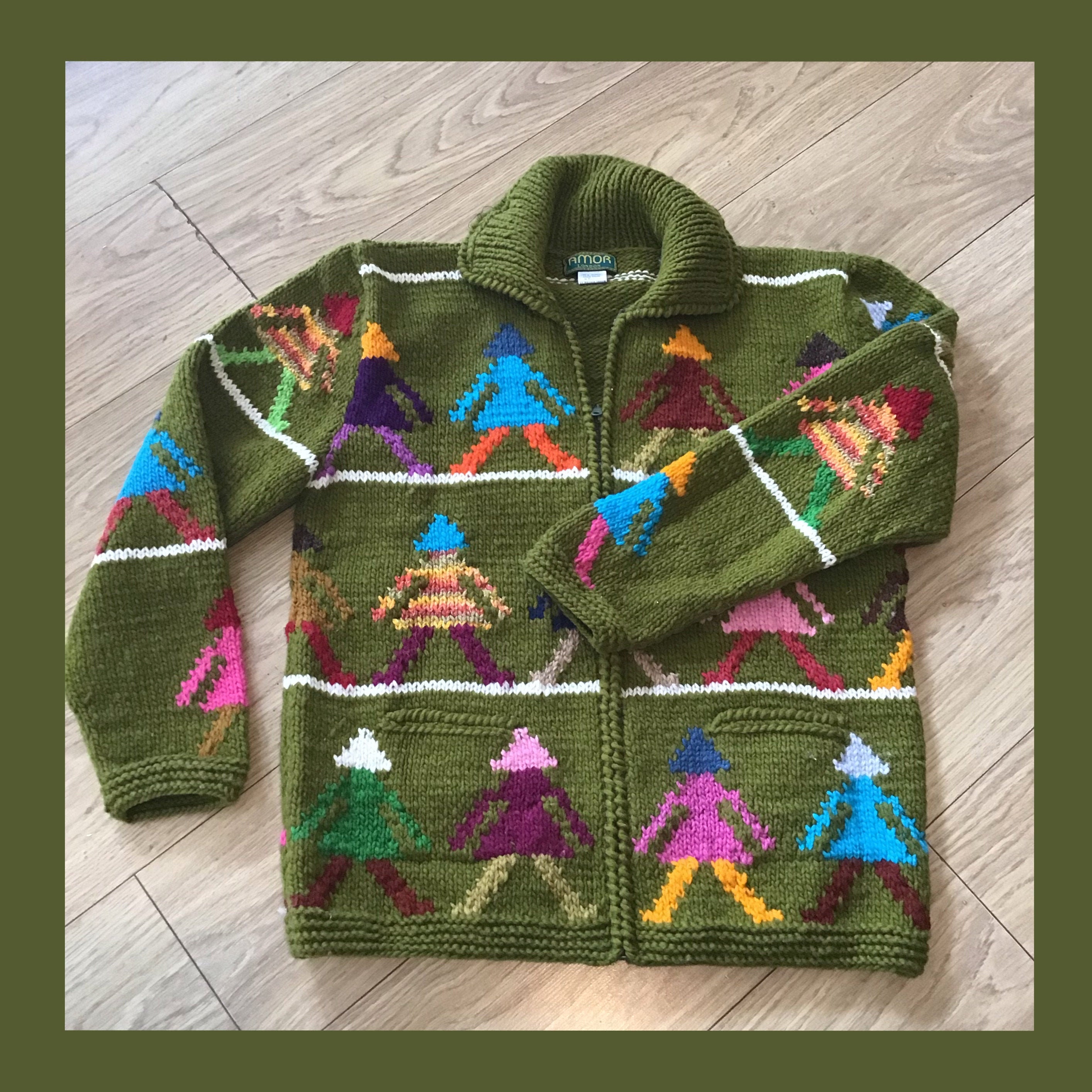 アウター 90s Vintage Flower Ecuador Knit Kids il_fullxfull.5935209536_fs7f.jpg