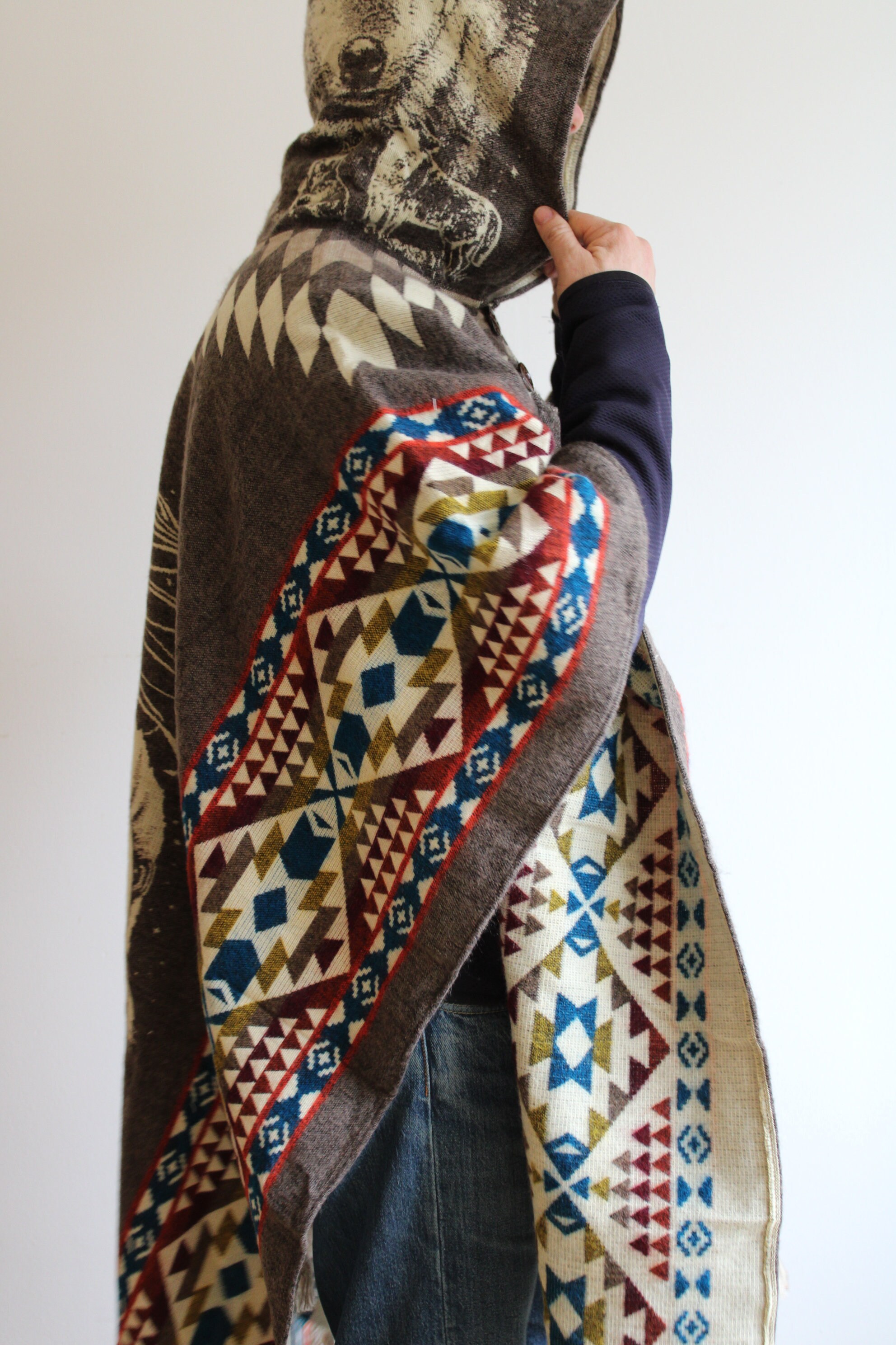 Original, South American ,handmade, PONCHO, Cape, Jacket Original, South American ,handmade, PONCHO, Cape, Jacket