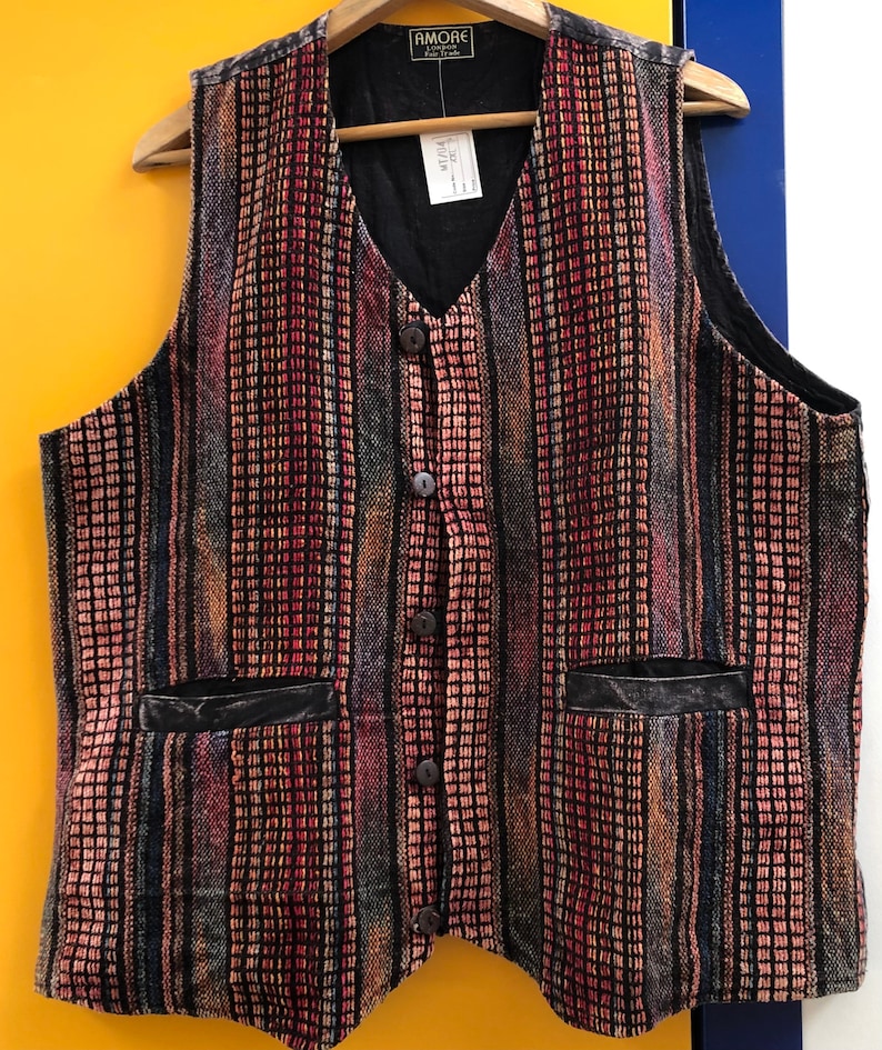 Gilet coloré pour homme 100 % coton de l'Himalaya biologique Commerce équitable Bohème, décontracté, formel, robe élégante pour les occasions, styles Fait main au Népal image 2