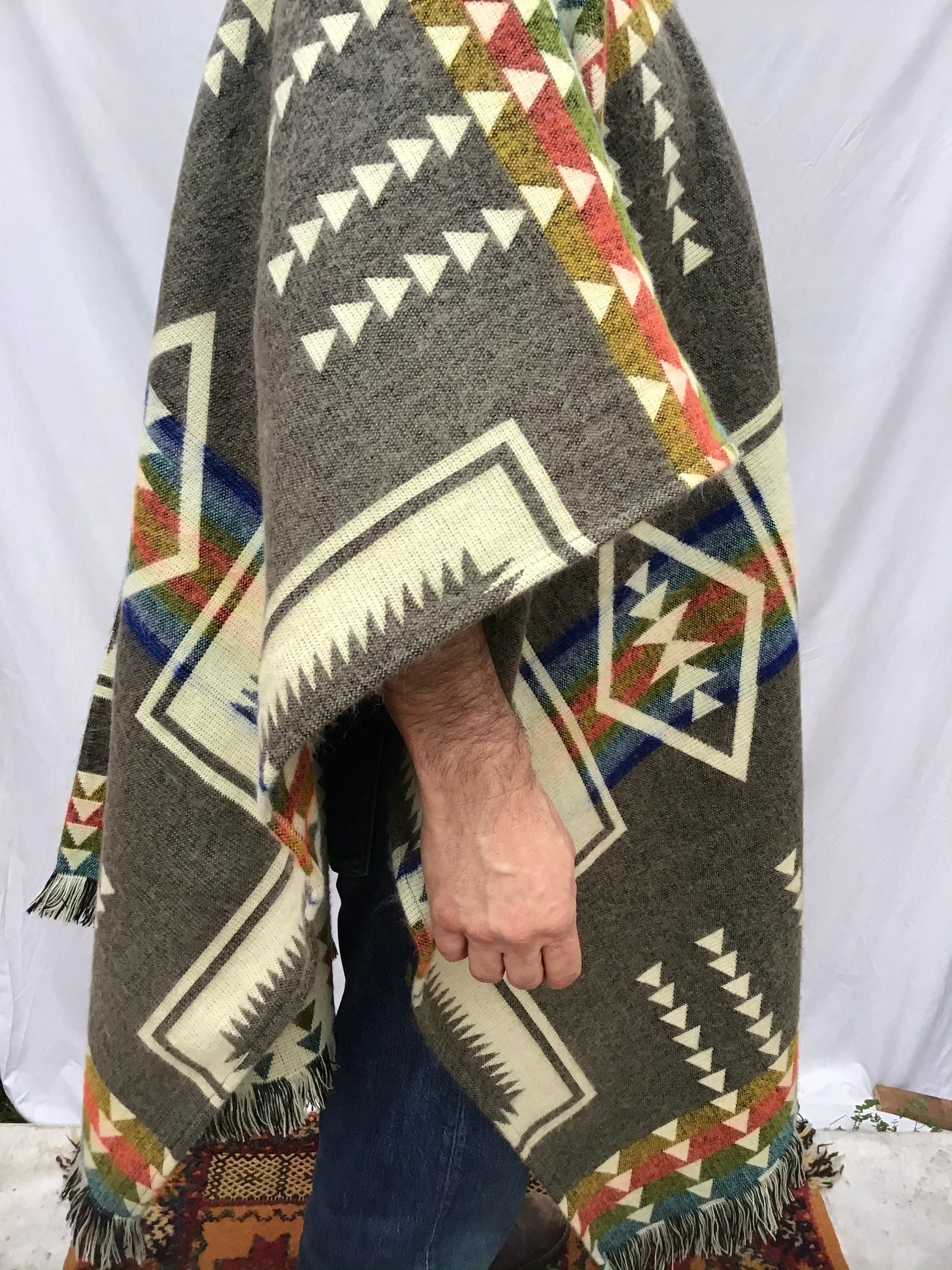 Original,south American,poncho,cape,jacket,boho, Ethic