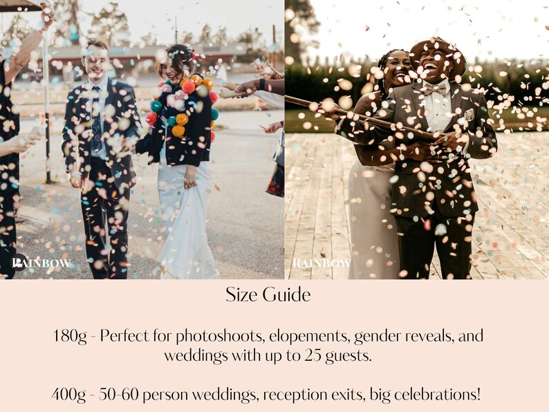Biodegradable Confetti Water Soluble Rice Paper Wedding Etsy UK