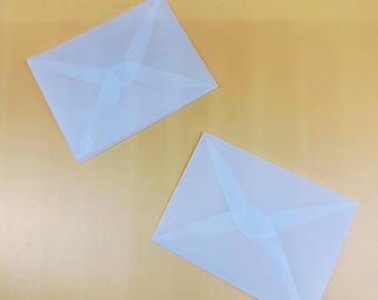 Vellum Envelopes for Wedding Confetti | Translucent Favor Holders, 3x4 Inch, 25–100 Count