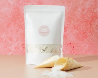 Biodegradable Rice Paper Circle Confetti Kit | Aspen Wood Cones