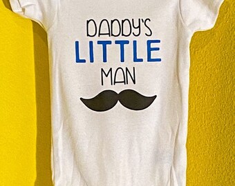 daddy's little man onesie