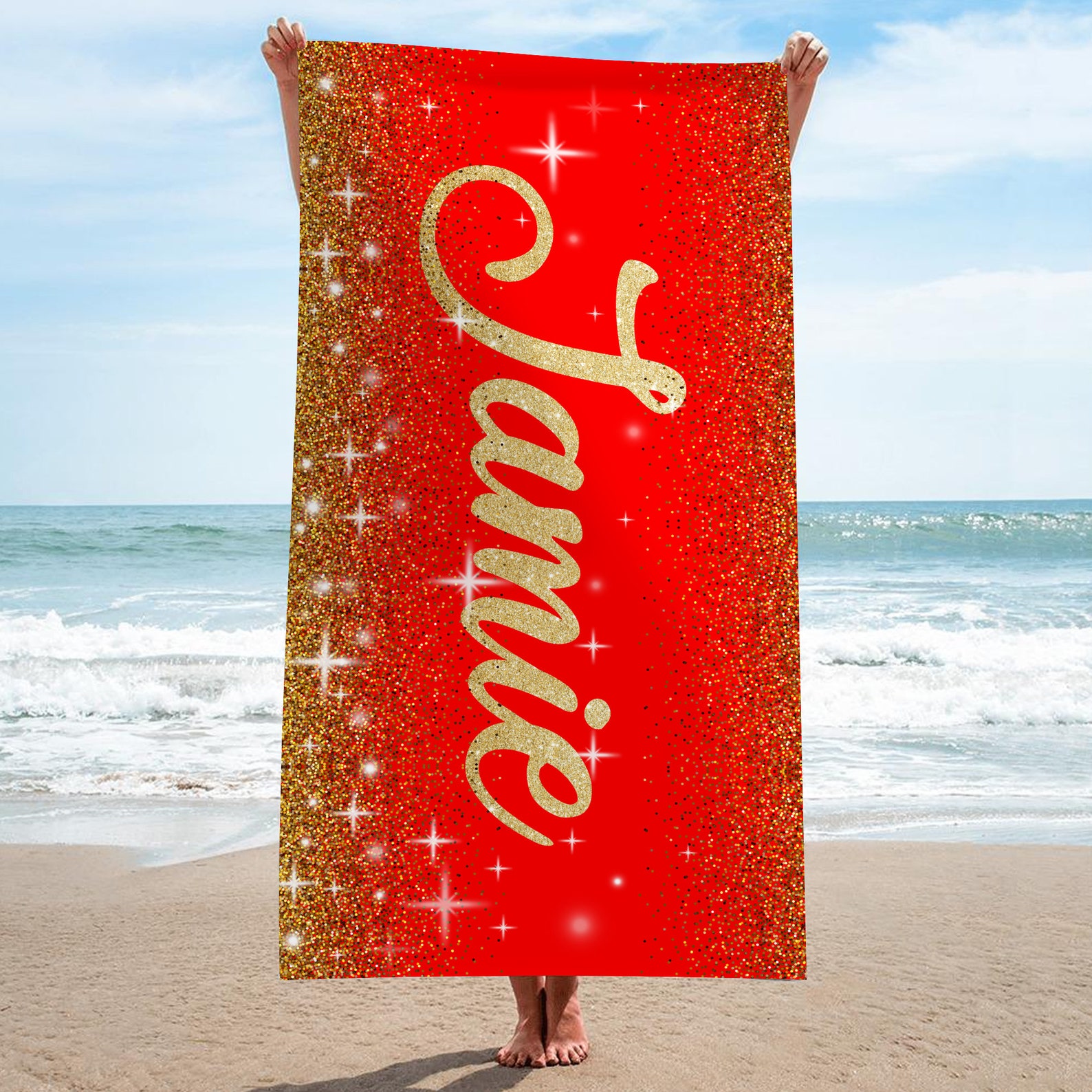 Bachelorette Party Beach Towel / Personalized Beach Towel / Etsy