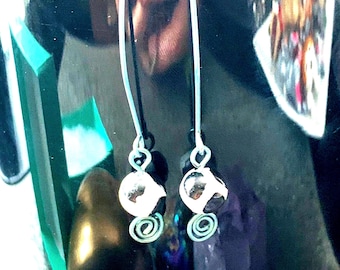 Niobium Earrings, Anodized Niobium Earrings, Hypoallergenic Earrings, Skin Safe Earrings, Gemstones
