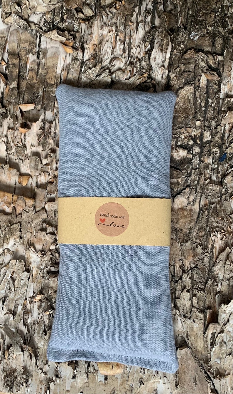 Lavendelkissen Herz Aus 100% Leinen – 16x16 Cm, Mit 25g Lavendel Gefüllt, Natürlich Gegen Motten