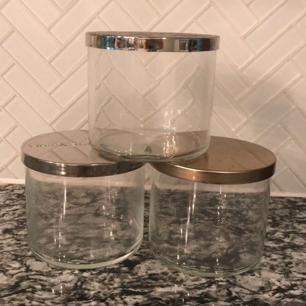 Glass Wax Melt Storage Container w/ Lid (1)