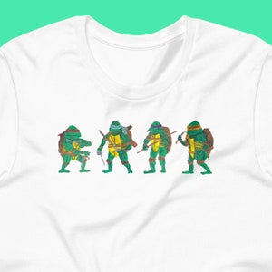 Teenage Mutant Ninja Turtles Original Painting Team T Shirt Unisex