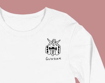 Gundam Robot | Anime Japanese Street Wear Shirt Long Sleeve | Graphic Tee Unisex Apparel Crewneck