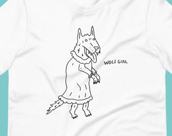Wolf Girl Werewolf Unisex T Shirt