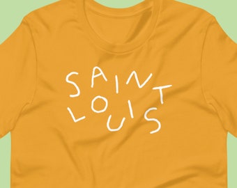 Saint Louis Jumbled Letters STL Missouri T Shirt Unisex