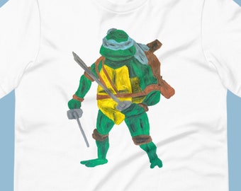 Leonardo Teenage Mutant Ninja Turtles Original Painting Team T Shirt Unisex