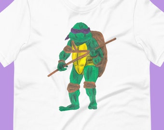 Donatello Teenage Mutant Ninja Turtles Original Painting Team T Shirt Unisex