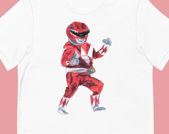 Red Ranger Power Rangers T Shirt Unisex
