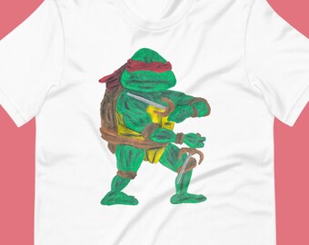 Raphael Teenage Mutant Ninja Turtles Original Painting Team T Shirt Unisex